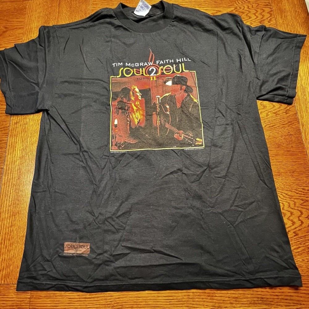 Tim McGraw Faith Hill Soul 2 Soul 2006 Concert Shirt Size XL Country Music